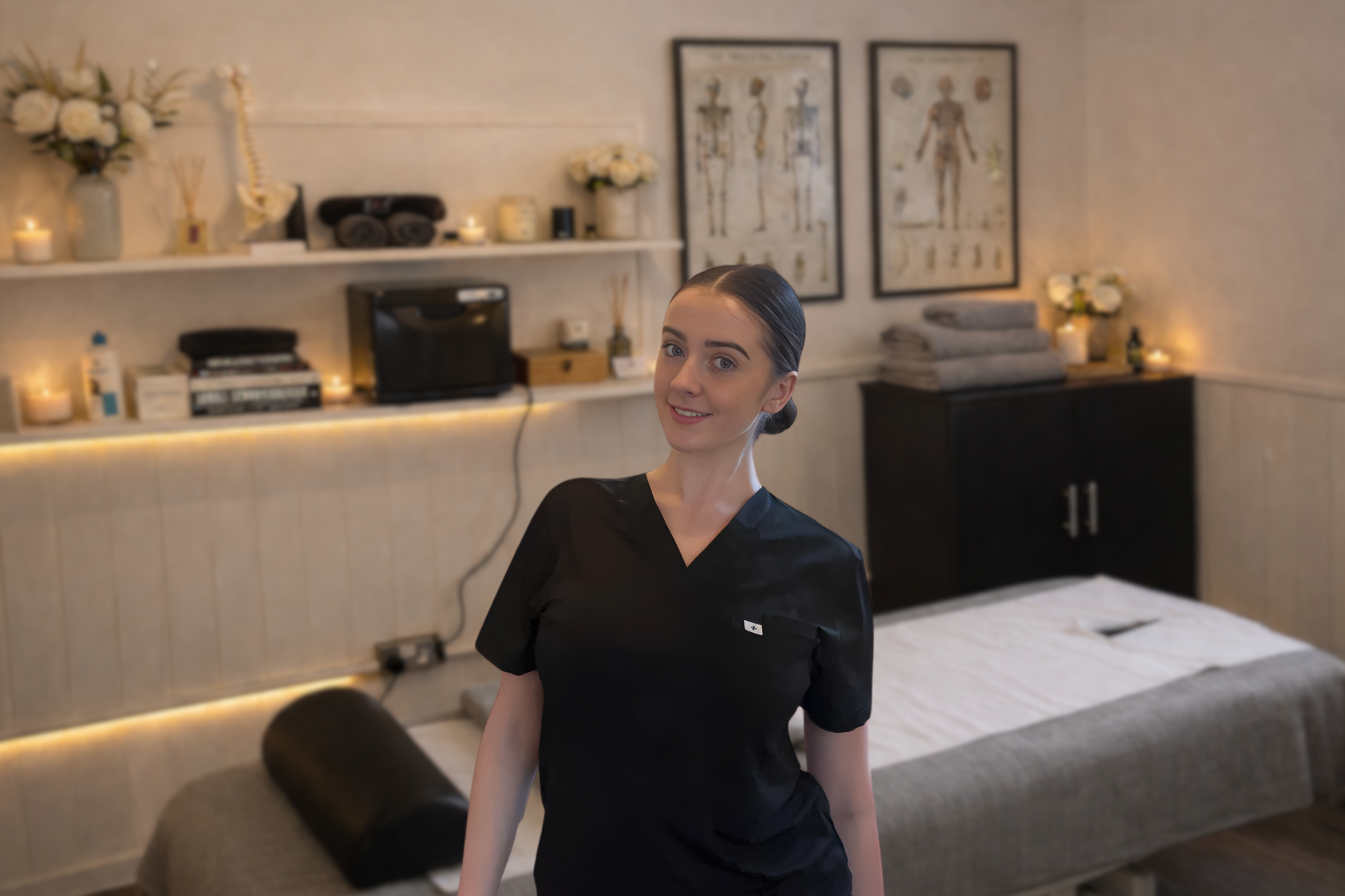 Shona Bale in treatment studio